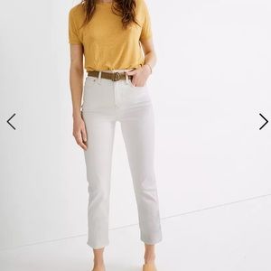 Madewell Classic Straight Jeans in Tile White